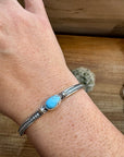 Cuff Bracelet - Golden hill Turquoise & Sterling Silver Option II