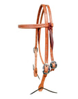 AJ Tack Harness Leather Browband Headstall