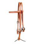 AJ Tack Harness Leather Browband Headstall