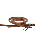 AJ Tack Oiled Harness Leather Split Reins - 3/4in x 8ft