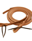 AJ Tack Harness Leather Split Reins - 3/4in x 8ft