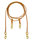 AJ Tack Harness Leather Draw Reins - 3/8in x 15ft