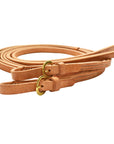 AJ Tack Harness Leather Buckle End Split Reins - 5/8in x 8ft