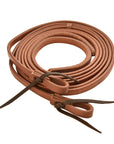 AJ Tack Oiled Harness Leather Split Reins - 5/8in x 8ft
