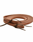 AJ Tack Oiled Harness Leather Split Reins - 5/8in x 8ft