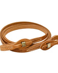 AJ Tack Harness Leather Stainless Steel Quick Change Roper Reins - 5/8in x 8ft