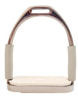 AJ Tack Jointed Flex Stirrup Irons - White