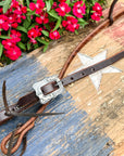 AJ Tack Day Workers Series Single Rolled Ear Headstall