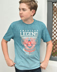 Kid's American Legend Blue Ombre Quick Dry Short Sleeve T-shirt