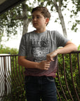 Kid's American Legend Gray Ombre Quick Dry Short Sleeve T-shirt
