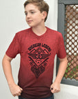 Kid's American Legend Red Ombre Quick Dry Short Sleeve T-shirt