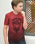 Kid's American Legend Red Ombre Quick Dry Short Sleeve T-shirt