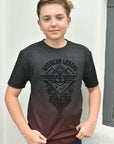 Kid's American Legend Black Ombre Quick Dry Short Sleeve T-shirt