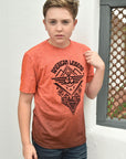 Kid's American Legend Coral Ombre Quick Dry Short Sleeve T-shirt