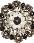 ANTIQUE SILVER JET - PEARL - CLEAR