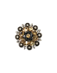 Antique Silver Champagne, Jet Crystal Conchos - Sizes from 1"- 3" and Buckles