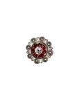 Antique Silver Ruby, AB Crystal Conchos - Sizes from 1"- 3" and Buckles