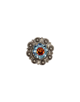 Antique Silver Tie Dye Crystal Conchos - Sizes from 1"- 3" and Buckles