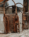 Jesse Cowhide and Tooled Leather Tote Purse by Countryside Co.