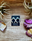 Naja Stud Earrings with Kingman Turquoise – Sterling Silver