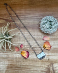 Bar Necklace - White Buffalo & Sterling Silver
