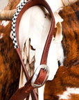 Checks Out Slit Ear Headstall