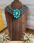 Princess Sonoran Turquoise Necklace – Emerson Thompson, Native Made, Sterling Silver