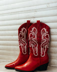 SALE The Pistola Red Cowboy Boot