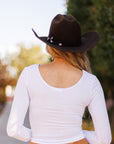 The Lacen Top in White