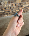 The Rio Grande Genuine Turquoise and Sterling Silver Ring, Size 6.5 | Boles Silver