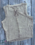 Cropped Vintage Golden Mocha Savannah Tank