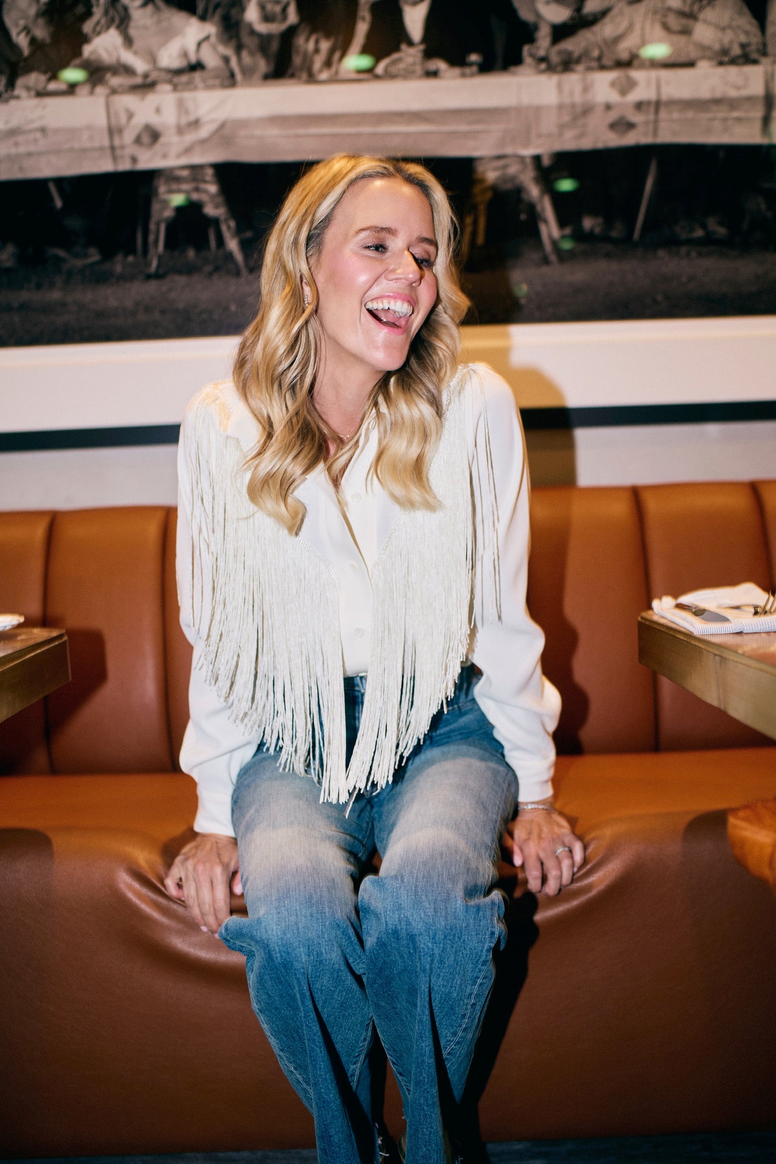 MASON'S DAUGHTER | Loretta Western Fringe Top, Ivory