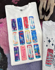 Energy Drink Collage TEE or CREWNECK