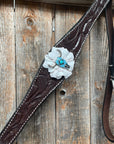 Dark Oil Steer Head Browband Tack Set