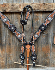 Classic Black and Clear Browband/One Ear Tack Set
