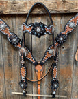 Classic Black and Clear Browband/One Ear Tack Set