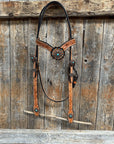 Light Oil V Brow Copper and Turquoise Browband & Breastcollar Tack Set
