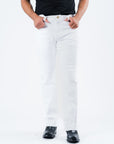 Holt Men's White Boot Cut Jeans