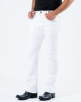 Holt Men's White Boot Cut Jeans