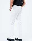 Holt Men's White Boot Cut Jeans