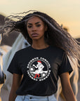 Bourbon Cowgirl Logo Black Tee Shirt - Bourbon Cowgirl