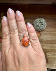 Ring - Size 7 -Red Spiny & Sterling Silver