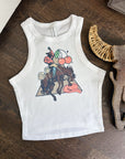 Cherry Cowboy Cropped Tank