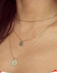 Multi-layered Round Pendant Necklace