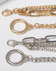 5pcs Layered Chain Collarbone Necklaces Set