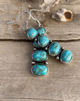 Turquoise Stacked Dangle Earrings