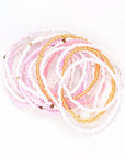 Pink Bohemian Beaded Shell Ornament Bracelet Set