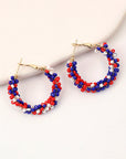 Celebration Beaded Hoop Earrings