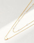 Heart and Pearl Detail 2pcs Layered Necklace