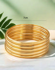 Gold Multi Layer Bangle Bracelet
